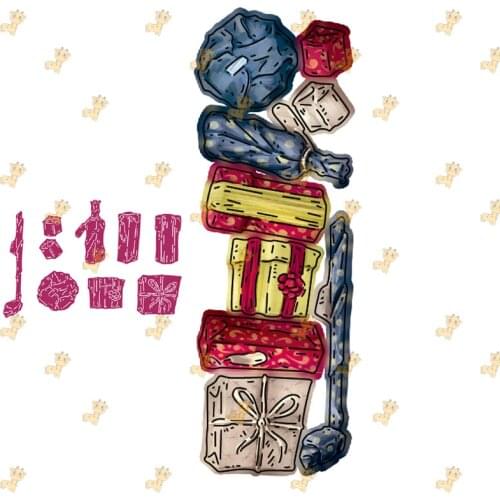 New Christmas Decoration Die Set Cutting Dies for DIY Scrapbooking Crafts Dies Cut Stencils Maker Photo Album Template Handmade