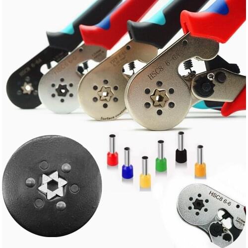 Ferrule Crimping Tool Kit, Hexagonal Sawtooth Self-Adjustable Ratchet Wire Terminals Crimpping Kit Crimping Range 0.25-6²MM