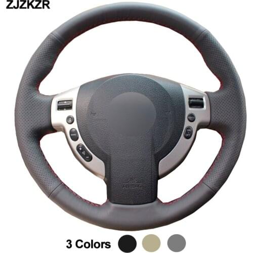 Car Auto Steering-Wheel Cover For Nissan Qashqai 2007 -2013 Rogue 2008-2013 X-Trail 2008 -2013 NV200 2010-2016 Sentra 2007- 2012