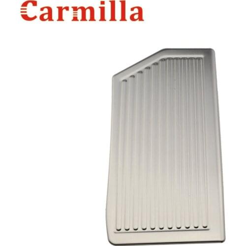 Carmilla Stainless Steel Foot Rest Pedal Pad Cover for Hyundai Tucson 2015 2016 2017 2018 2019 2020 Footrest Pedals 1Pcs