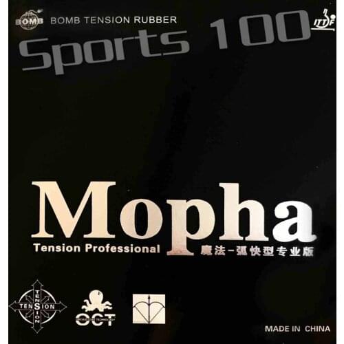 BOMB Mopha Pro Tension Professional Pips-in PingPong Table Tennis Rubber With Sponge