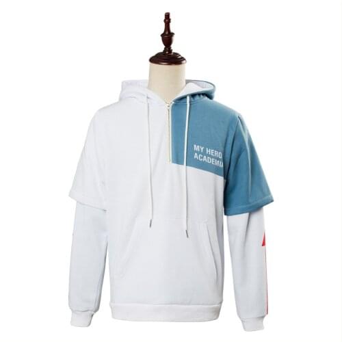 My Hero Academia Hoodie Boku no Hero Academia Todoroki Shoto Hoodie Long Sleeve Sweatshirt Cosplay Jacket Pullover Coat Costume