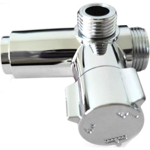 Bathroom Accessories Faucet Shower Valve 3 Way Water Separator Shower Tee Adapter Adjustable Shower Head Diverter Valve