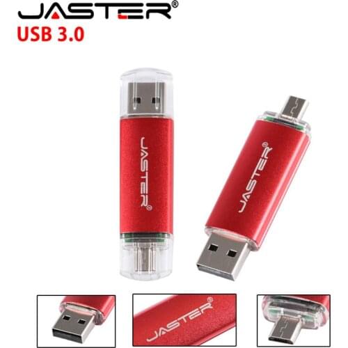 JASTER OTG usb 3.0 32gb usb flash drive 3.0 64gb pen drive 16gb memoria cel usb stick pendrive for samsung mobile