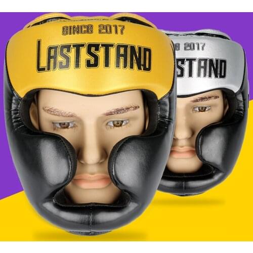 Golden M/L Kids Youth/Adults Women Men Boxing Helmets MMA Muay Thai Sanda Karate Taekwondo Head Gear Head Protector DEO HeadGear