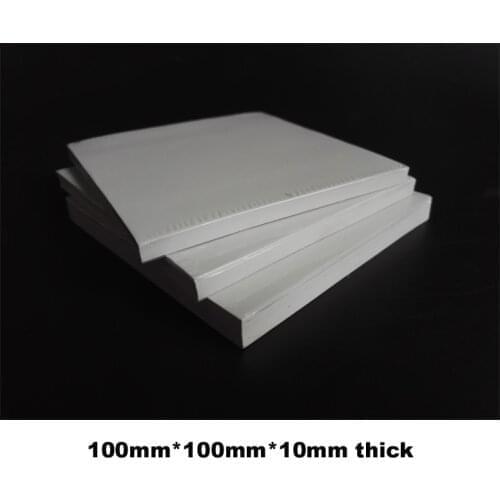 2pcs 10mm Thick, 100mm*100mm Soft Silicone Pads Gasket Hot Down for Net Router, LED, Heat Sink Heat Transfer