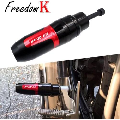 For YAMAHA FZ8 FZ8N FZ 8 Motorcycle Accessories CNC Frame Crash Pads Exhaust Sliders Crash Protector With logo