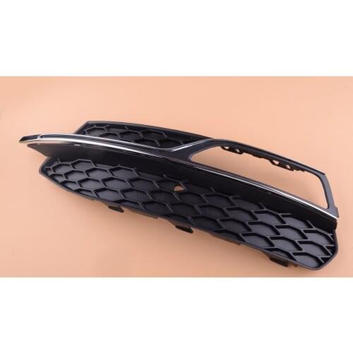 Car Front Left Bumper Lower Fog Light Lamp Grille Cover 8V3807681 8V3807681G Fit for Audi A3 S3 S-Line 2013 2014 2015 2016