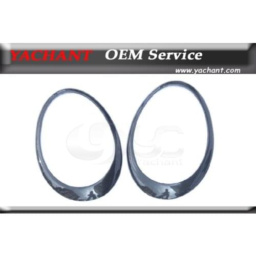 Car-Styling Carbon Fiber CF Eyelid Fit For 2012-2014 Porsche 911 991 Carrera & Carrera S GT3-RS Style Eye Lid Eye Brow 2 Pcs