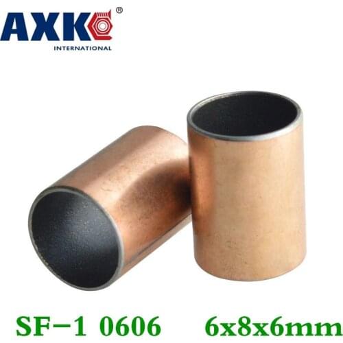 Axk 50pcs Sf-1 0606 6x8x6 Mm Self Lubricating Composite Bearing Bushing Sleeve Free Shipping Sf1