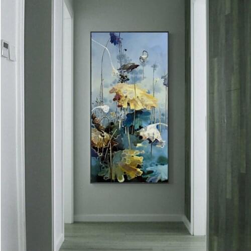 Large 5D Diy Diamond Painting Withered Lotus Leaf Full Square Round Diamond Embroidery Art Mosaic Wall Art StickersZP-4647