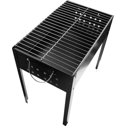 Large Bbq Grill Barbecue Oven Detachable Easy Assemble Cooking Tool Set 50*30cm