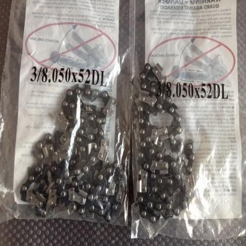 Free shipping of 3/8" Pitch (.050" gauge) 52 links chain for 14" bar chainsaw aftermarket repair&replacement high cost effect