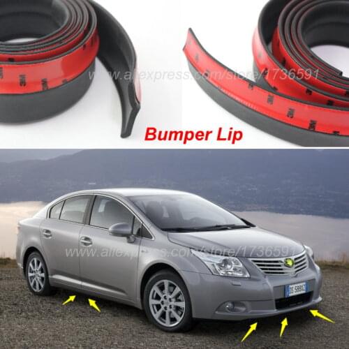 Car Front Lip Deflector Lips Skirt For TOYOTA Avensis Camry RAV4 Prado Corolla YARIS Body Chassis Side Protection / Spoiler Lip