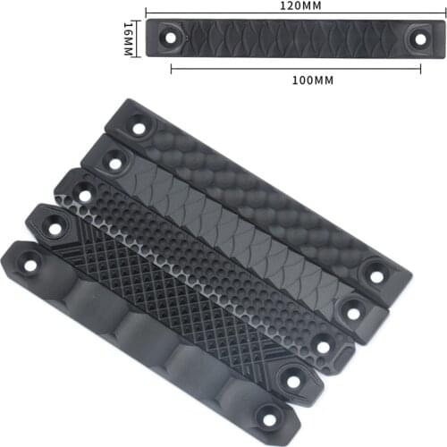 RS CNC Rail Cover For M-lok and Keymod Long Version 12cm Airsoft Hunting Rifle Aluminum Alloy Handguard Rail Panel Accessories