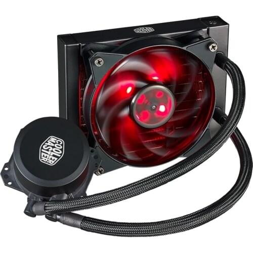 Cooler Master B120 CPU water cooler for Intel 1155/1156/2011/2066/AMD/AM4/AM3/120mm red LED silent fan