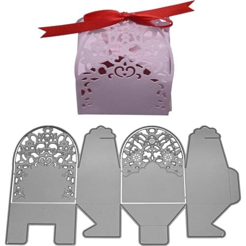 Gift Box Metal Cutting Dies for Craf Fustelle Metalliche Per T Scrapbooking Stamps DIY Gift Card Making Metal Stitch Arrivage