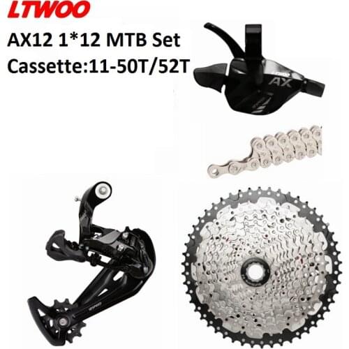 MTB 1x12 Speed Groupset LTWOO AX12 Derailleurs 12s Shift lever dowel CN Chain RD K7 Cassette 12v 11-50T 52T For SHIMANO HG