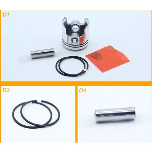 Silver Tone Aluminum Alloy 40mm Dia Engine Air Compressor Piston Pin Ring Set