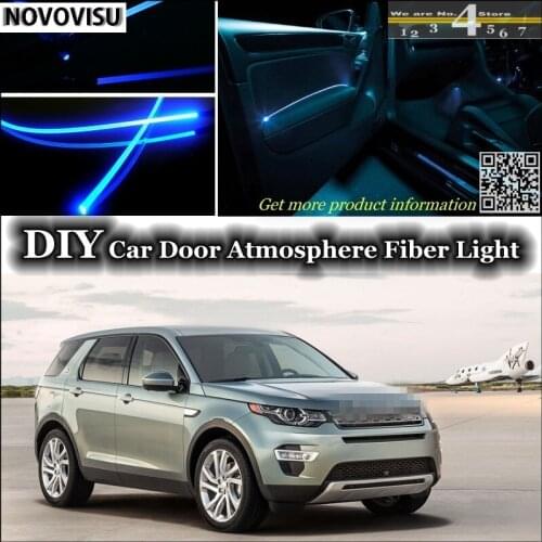 NOVOVISU For Land For Rover LR Discovery Sport interior Ambient Light Atmosphere Fiber Optic Band Lights Door Panel illumination