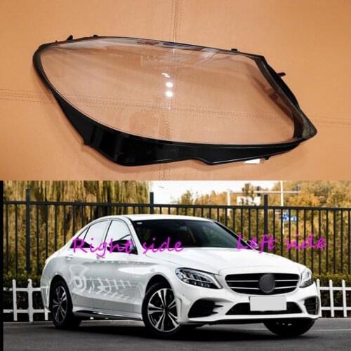 Car Headlamp Lens For Benz C-Class W205 C180 C200 C260L C280 C300 2019 2020 Car Headlight cover Headlamp Lens Auto Shell Cover
