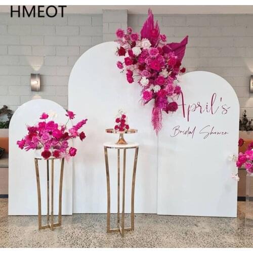 One Set Solid Color Arch Backdrop Stand And Cloth Cover For Wedding Party Event Birthday Decor Window Display Stand Customized