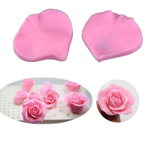 Petals Thin Slices Shape Fondant Cake Silicone Mold Embossed Pastry Mould Cake Decoration DIY Baking Tools Biscuits Candy Molds