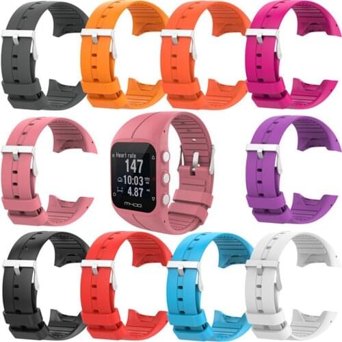 Silicone Wrist Strap Bracelet for Polar M400 M430 GPS Sports Smartwatch Replacement Wristband Watch Band Straps With Tool Belt