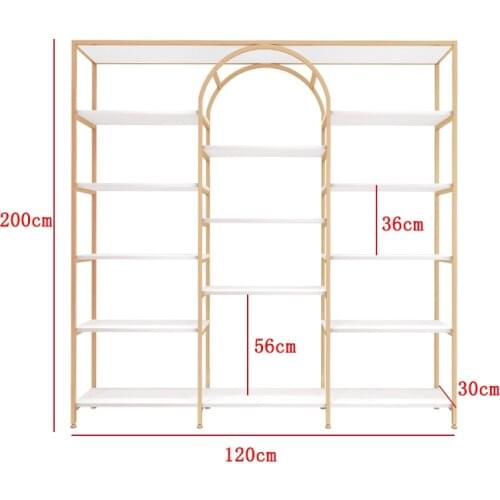 Nail Salon Cosmetic Display Cabinet Beauty Salon Product Display Rack Boutique Sample Skin Care Product Shelf Display Rack