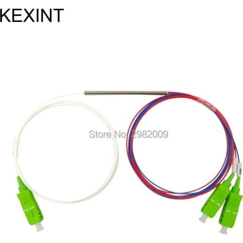 Fiber optic cable coupler FBT Coupler 10/90 5/95 15/85 20/80 with connector SC/APC/ fiber optical splitter