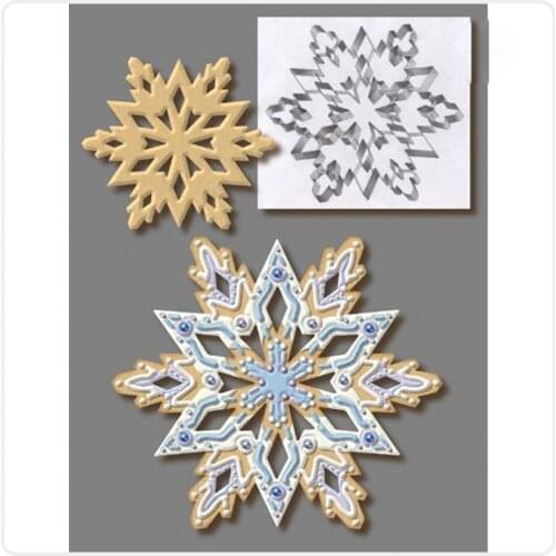 1PC 3D Snowflake Cookie Cutter DIY Pastry Fondant mold Stainless steel Sugarcraft Cake Mold Decorating Frame Cutters PJ 009
