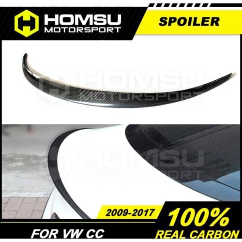 100% Real Carbon Fiber spoiler for VW CC Real Carbon Fiber Material Rear Wing Spoiler For VW CC 2009-2017
