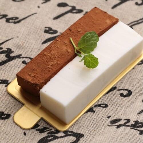 100 PCS Of Gold Mousse Bottom Foam Cake Bottom Plate Cardboard Multi-shape Dessert Trays Christmas Cake Decoration Tool Supplies