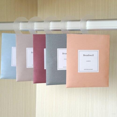 12pcs/lot Natural Smell Incense Wardrobe Sachet Air Fresh Scent Bag Perfume Sachet Bag Aromatherapy Package Wardrobe Supplies