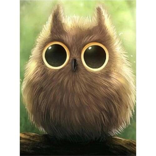 5D Diy Diamond Painting cross stitch Cartoon owl Full Resin Pasted diamond Embroidery animals square drill Needleworks Paintings