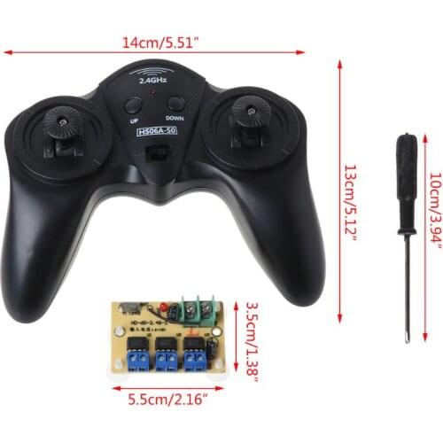 6CH High-power 2.4G 50 Meter Remote Control with Receiver 6-15v for Car Model Ship DIY Tool
