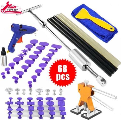 68pcs Auto Dent Remover, Paintless Car Dents Repair Kit Included Slide Hammer for Hail Damage, Door Dings & All Car Dents
