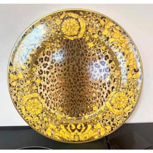 8-10.5 inch bone china plate 4 colors flat plate tableware