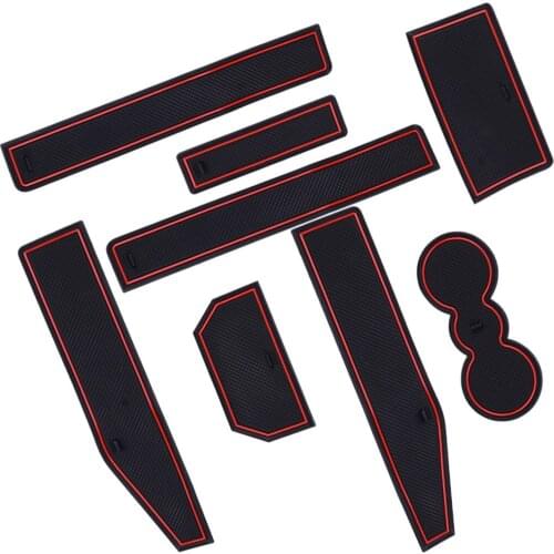 8pcs Gate Slot Door Groove Cup Mat Pad Non-slip Fit For Land Rover Range Rover Evoque 2019 2018 2017 2016 2015 2014 2013 2012