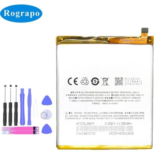 New 3000mAh BA612 Replacement Battery For Meizu 5S M5S M612Q M612M Original Cell Mobile SmartPhone Accumulator