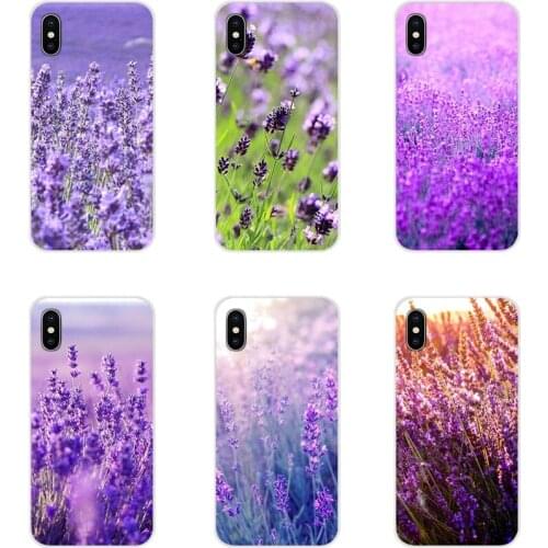 For Xiaomi Mi4 Mi5 Mi5S Mi6 Mi A1 A2 A3 5X 6X 8 CC 9 T Lite SE Pro Accessories Phone Cases Covers lavender Purple flowers