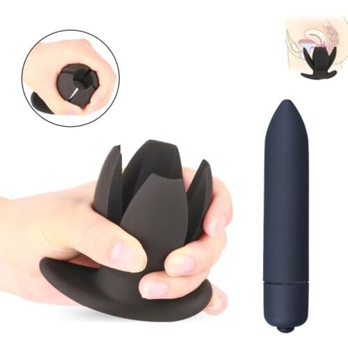 Hollow Plug Anal Masturbator Bullet Vibrator Sexo Butt Plug Massager Clitoris Stimulator Dildo Vibrador Sex Products for Women