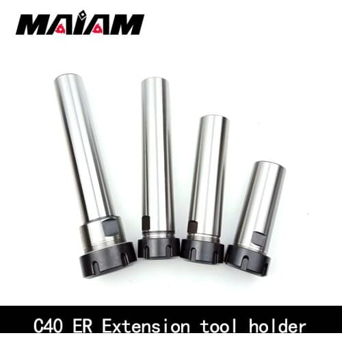 C40 ER extension rod c40 er32 er40 tool holder CNC Lathe Milling Machine Lengthened Toolholder er32 a/um er40 collet nut wrench