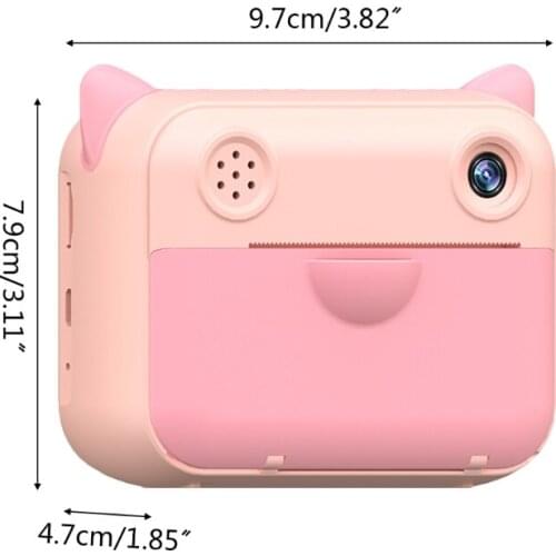 Kids Instant Print Camera Polaroid Toys Children Digital Thermal Printing Camera with Print Paper Toddler Video Recorder