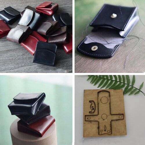 Designer leather craft template cutter coin bag case die cutter knife mould hand machine punch tool set deri el aletleri