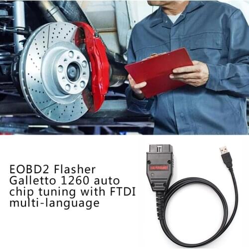 Eobd2 Flasher Galletto 1260 Auto Chip Tuning With Ftdi Multi-Language, J1230-A Car Fault Diagnostics