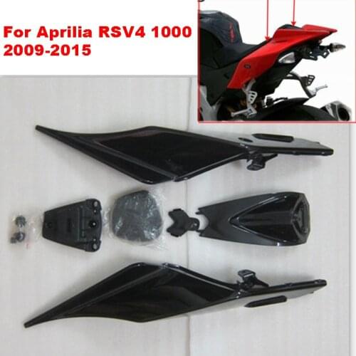 Gloss Black Left Right Rear Tail Fairing Cover Cowl For Aprilia RSV4 RSV1000 2009 2010 2011 - 2015 2014 2013 Fairing RSV 4 1000
