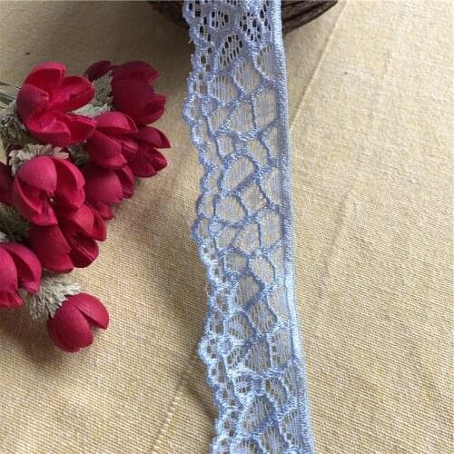 Light blue S1984 3cm width cotton lace trims garment cotton lace cloth scrapbooking diy accessories