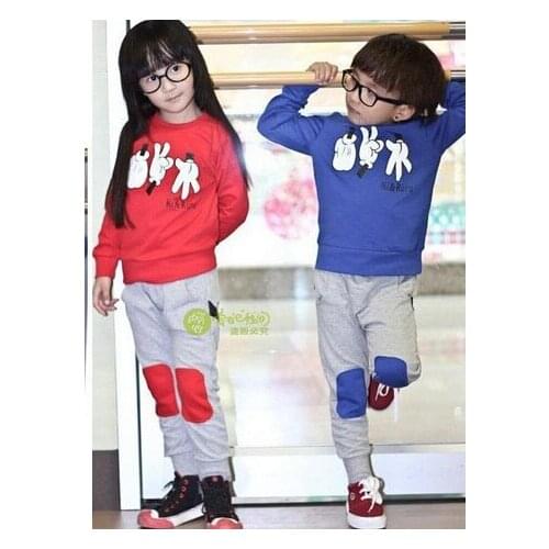 2019 boys girls autumn clothing set kids sports suits children outfits baby clothes fashion stone scissors cloth game printed