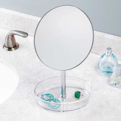 Jewelry regulation division round mirror